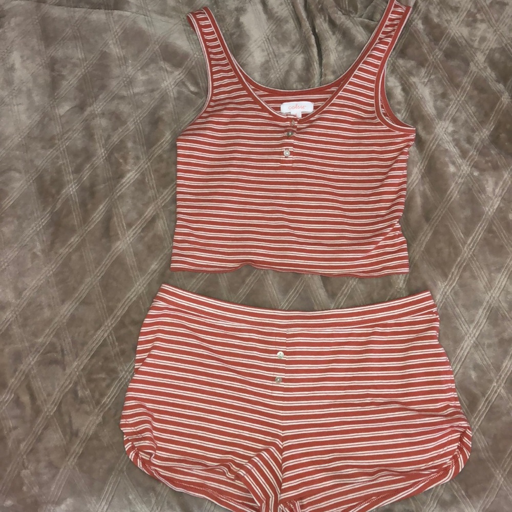 Striped PJ Set
